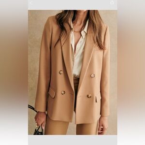 Sézane Christie blazer in camel Size 6/38 M